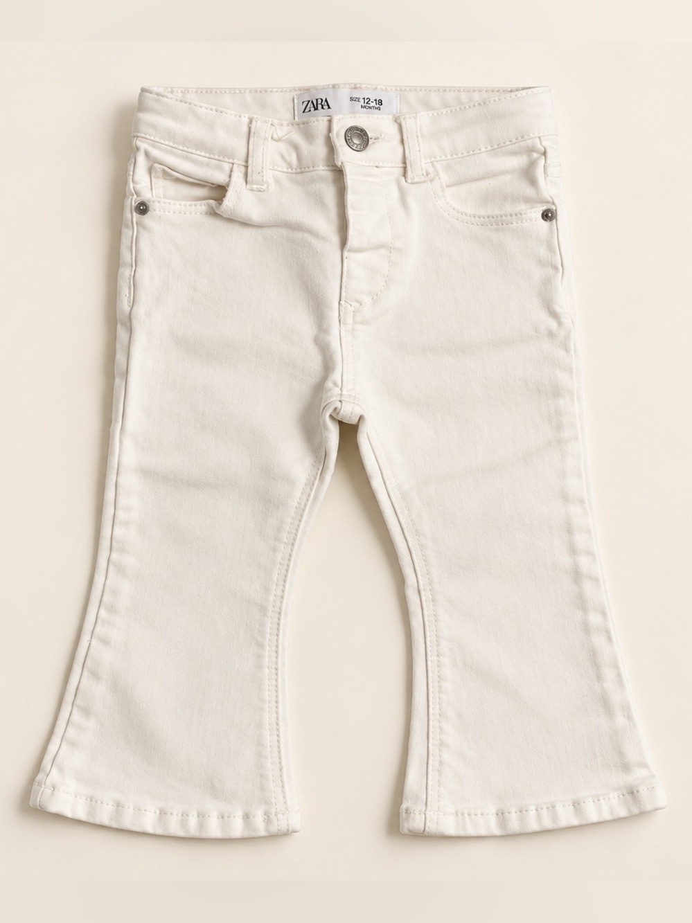 ZARA white Girls' Flared Jeans